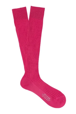 Pink Long Cotton Socks