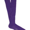 Purple Long Cotton Socks