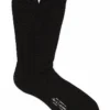 Black Mid Calf Cotton Socks