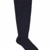 Navy Long Lightweight Wool Socks
