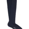 Navy Long Midweight Wool Socks