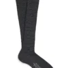Grey Long Midweight Wool Socks