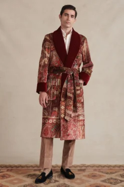 Mennagio Lined Velvet Dressing Gown -Fashion-New and Lingwood 402274 1 scaled