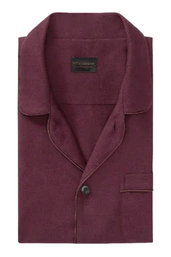 Maroon Brushed Cotton Pyjama Set