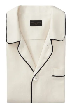 Cream Brushed Cotton Pyjama Set