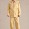 Yellow Brushed Cotton Pyjama Set