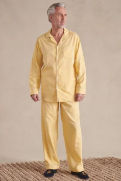 Yellow Brushed Cotton Pyjama Set