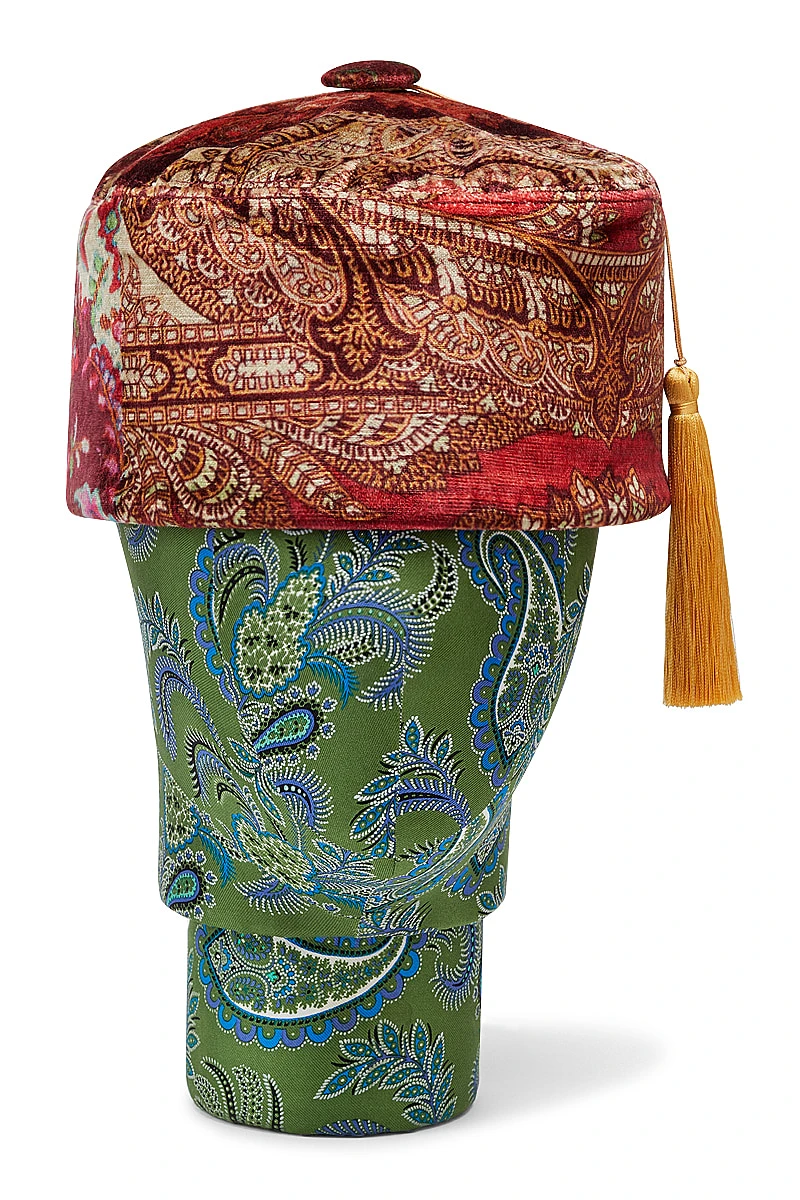 Mennagio Velvet Smoking Hat 2 Mennagio Velvet Smoking Hat - Image 2