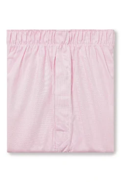 Pink Oxford Cotton Boxer Shorts