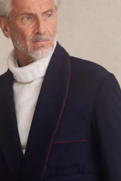Front Page -Fashion-New and Lingwood balmoral unlined wool dressing gown navy 053 scaled