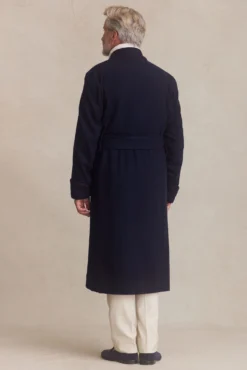 Navy Balmoral Unlined Fine Wool Dressing Gown -Fashion-New and Lingwood balmoral unlined wool dressing gown navy 102 scaled