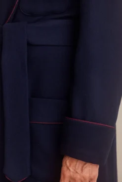 Navy Balmoral Unlined Fine Wool Dressing Gown -Fashion-New and Lingwood balmoral unlined wool dressing gown navy 105 scaled