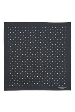 Black Polka Dot Pocket Square