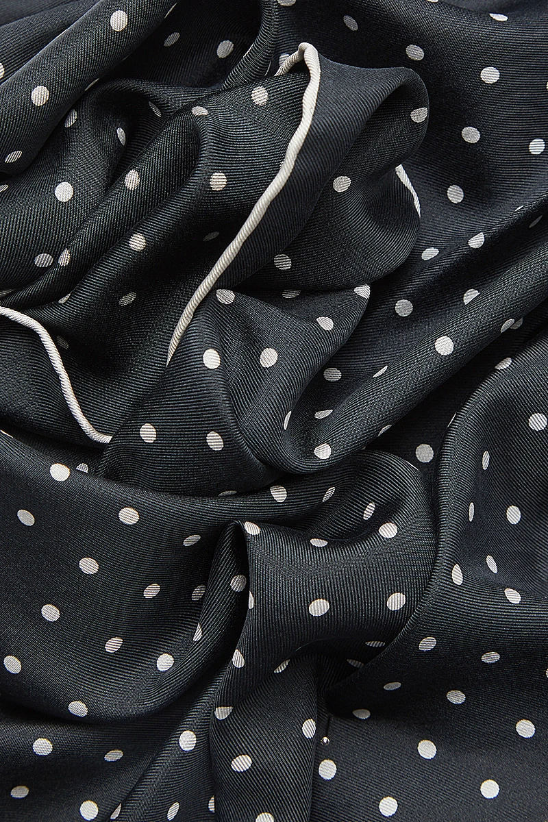 Black Polka Dot Pocket Square 2 Black Polka Dot Pocket Square - Image 2