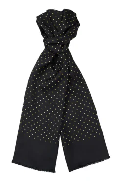 Black Antique Spotted Scarf