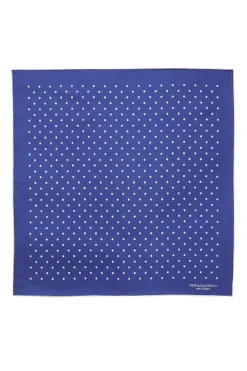 Blue Polka Dot Pocket Square