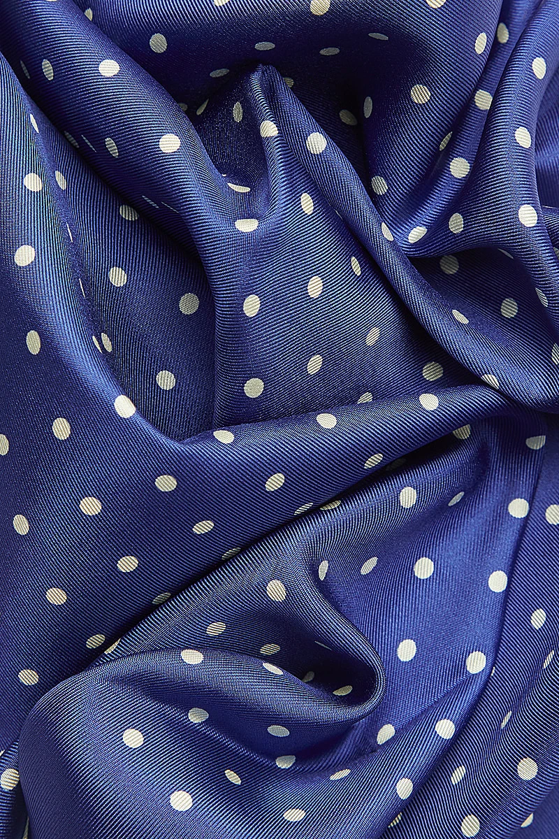 Blue Polka Dot Pocket Square 2 Blue Polka Dot Pocket Square - Image 2
