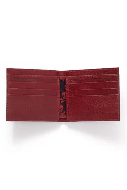 Burgundy Leather Bifold Wallet -Fashion-New and Lingwood burgundy leather bifold wallet 2