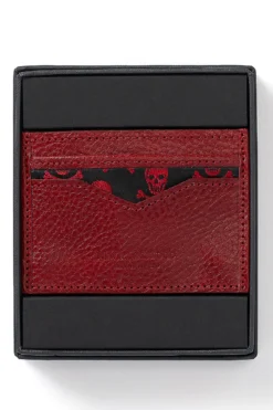 Burgundy Leather Credit Card Holder -Fashion-New and Lingwood burgundy leather credit card holder 1