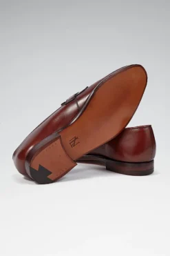 Chestnut Calf Leather Butterfly Loafers -Fashion-New and Lingwood butterfly loafer chsntb 2 1