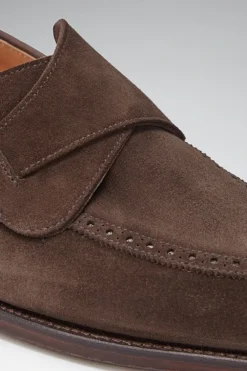 Espresso Calf Suede Butterfly Loafers