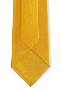 Gold Classic Satin Silk Tie -Fashion-New and Lingwood classic satin tie gold classic satin tie 4
