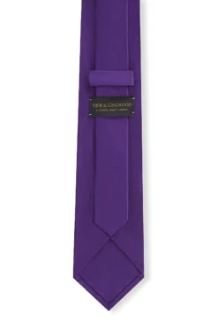 Purple Classic Satin Silk Tie -Fashion-New and Lingwood classic satin tie purple classic satin tie 3