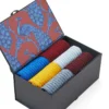 Coloured Mid Calf Cotton 6 Sock Gift Box