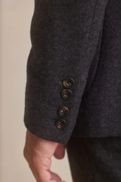 Dark Grey Flannel Double Breasted Jacket -Fashion-New and Lingwood flannel double breasted jacket dark grey 063 scaled