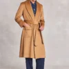 Camel Unlined Cashmere Dressing Gown