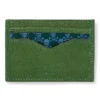 Lime Green Leather Credit Card Holder