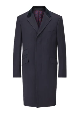 Navy Covert Coat