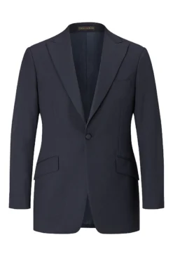 Navy Peak Lapel Dinner Suit -Fashion-New and Lingwood navy navy peak lapel dinner suit 1