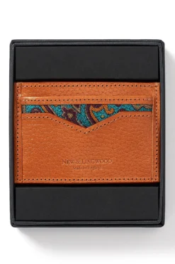 Orange Leather Credit Card Holder -Fashion-New and Lingwood orange leather credit card holder 1