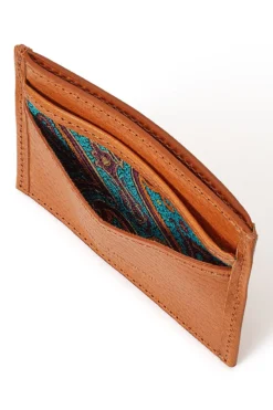 Orange Leather Credit Card Holder -Fashion-New and Lingwood orange leather credit card holder 4