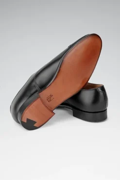 Black Calf Leather Punch Toe Cap Oxford Shoes -Fashion-New and Lingwood punch toe cap oxford blkclf 2 1