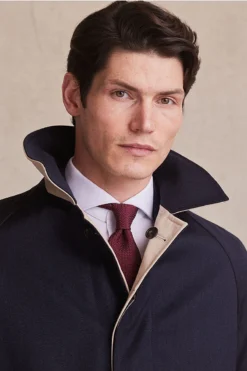 Cream Reversible Runcorn Overcoat -Fashion-New and Lingwood reversible runcorn 0002 layer 124