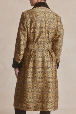 Rococo Lined Silk Dressing Gown -Fashion-New and Lingwood rococo lined silk dg 8