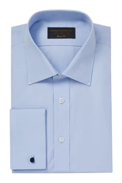 Pale Blue Poplin St James's Collar Classic Fit Shirt -Fashion-New and Lingwood shirts 1200x1800 0032 14150102 foldpoplinclassicfitstjamesscollarshirtdc paleblue 1 1