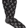 Black & White Skull & Crossbones Mid Calf Cotton Socks