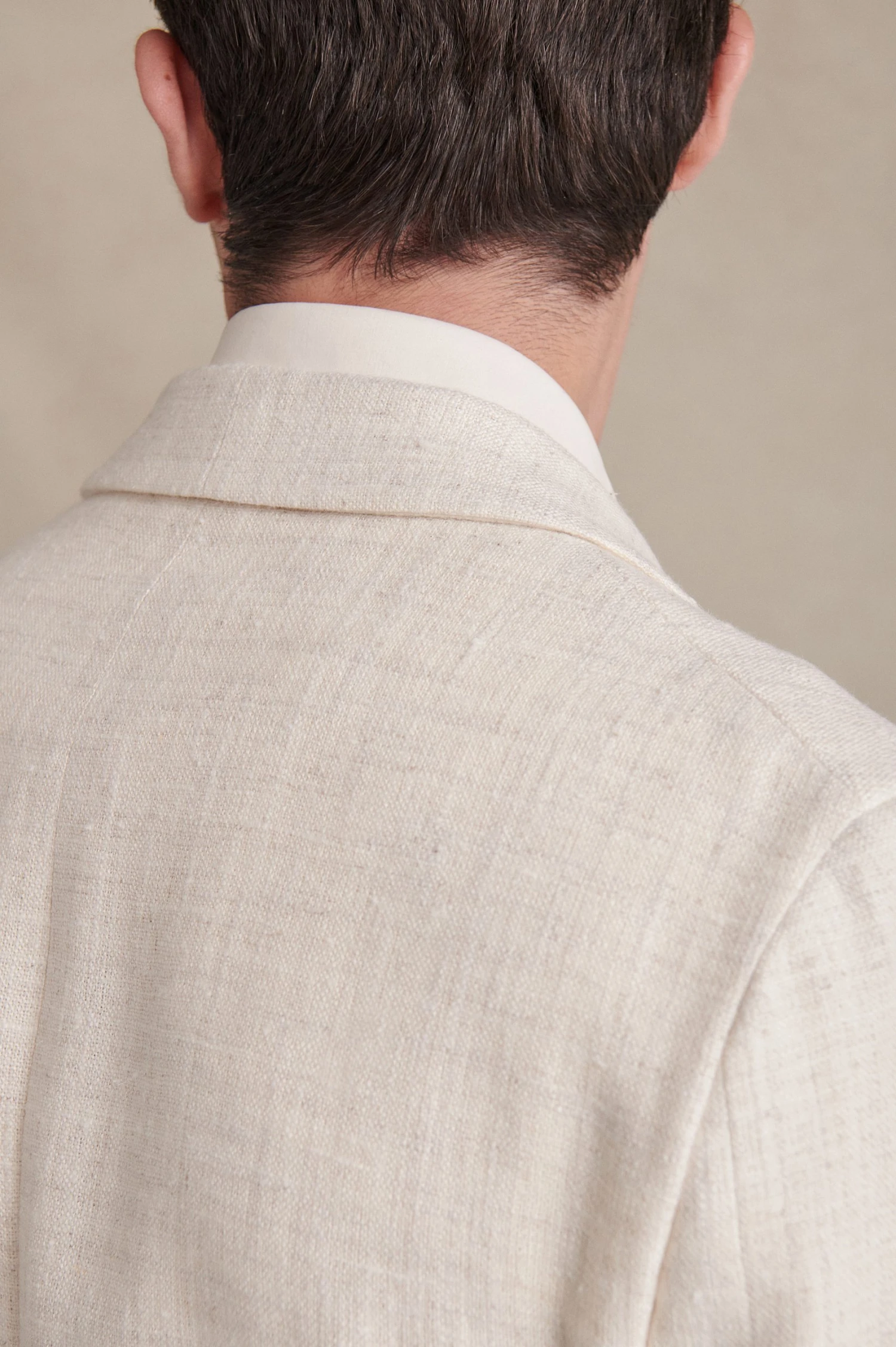 Cream Shawl Collar Double Breasted Evening Jacket 3 Cream Shawl Collar Double Breasted Evening Jacket - Image 3