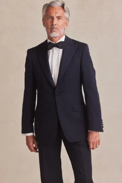 Navy Peak Lapel Dinner Suit
