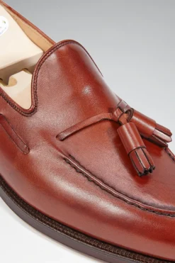 Chestnut Calf Leather Tassel Loafers -Fashion-New and Lingwood tassel loafers chsntb 3 1